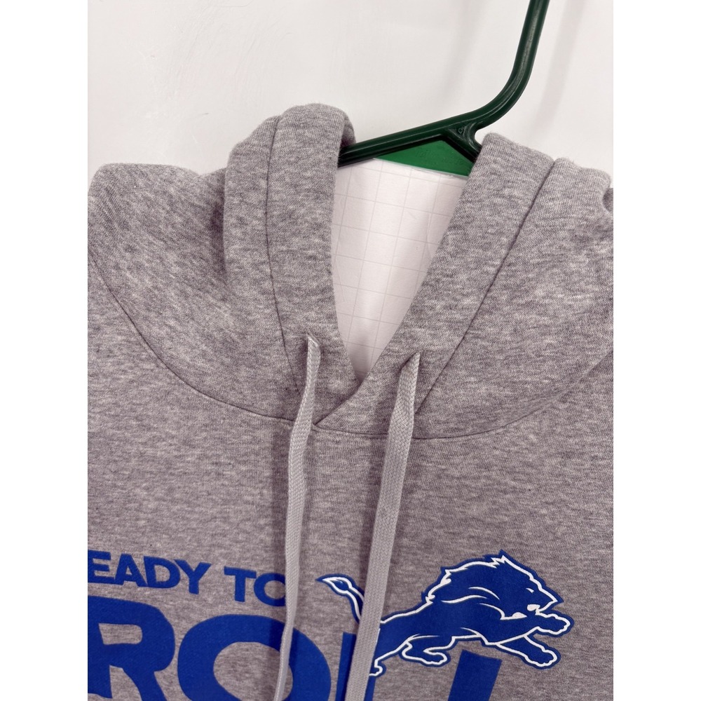 Nike Detroit Lions NFC North Champions Ready To Roll Gray Hoodie Sweatshirt, XXL - Picture 4 of 8